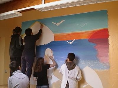 Fresque au foyer des jeunes